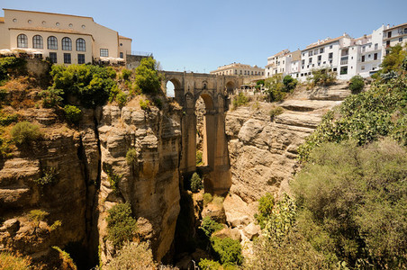 New bridge in Ronda  one of the famous white villages in Mlaga