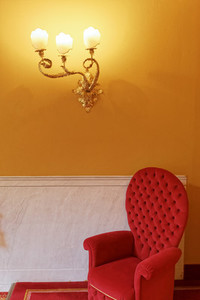 Luxury red armchair