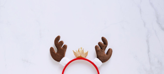 Fancy headband with reindeer antler