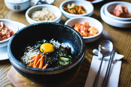 Korean Bibimbap vegetables