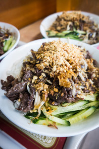 Vietnamese Bun Bo Nam Bo pork