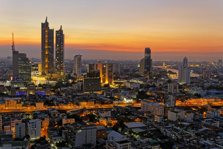 Cityscape  Icon Siam at Sunset
