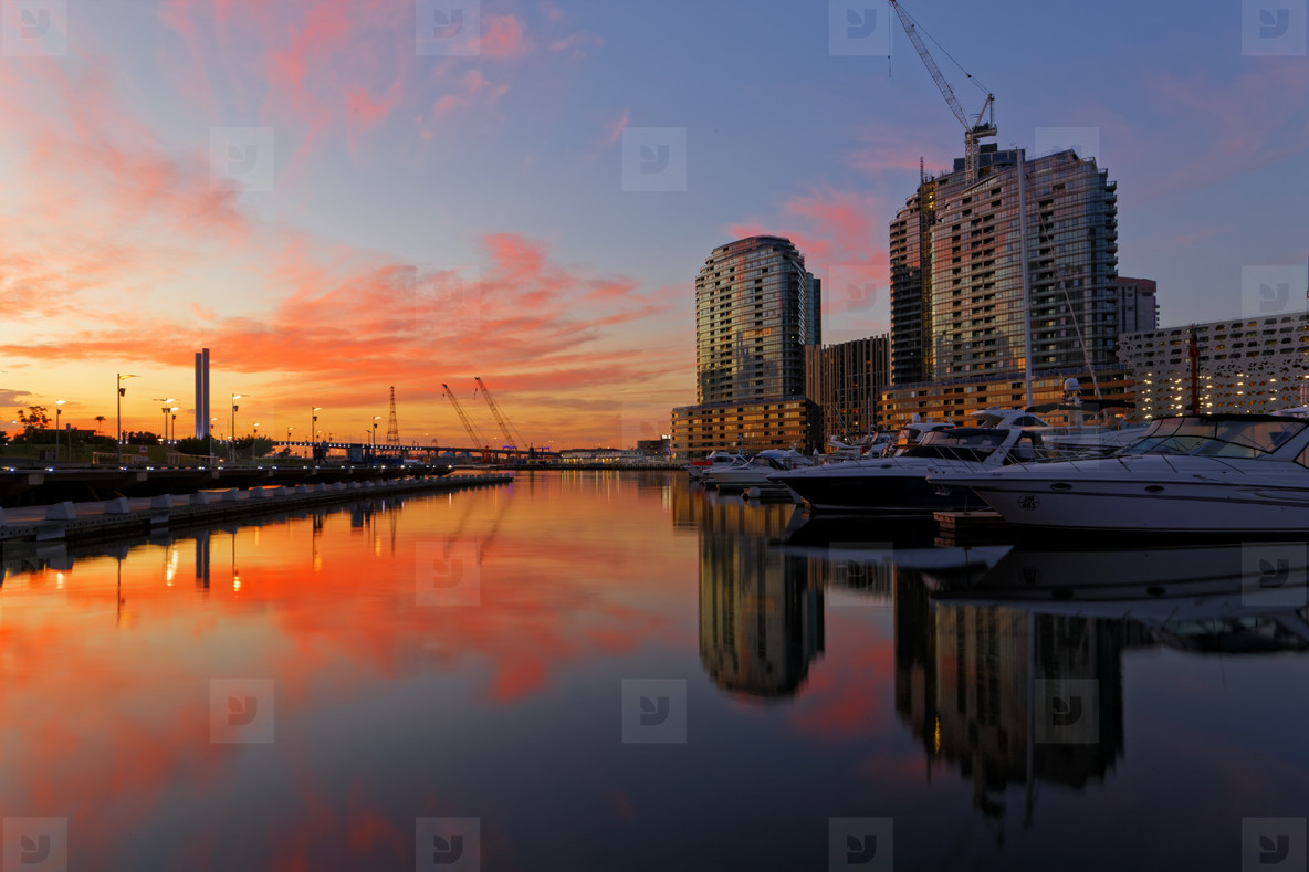 Sunset at Docklands