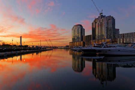 Sunset at Docklands