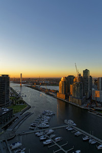 Sunset  Cityscape View Melbourne