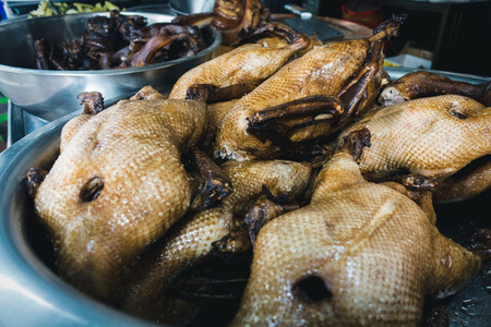 Street food roasted duck