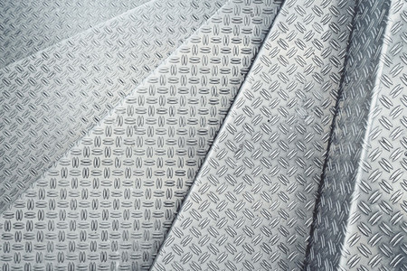 Channeled metal sheet texture