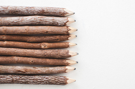 Wooden Pencils from the Left
