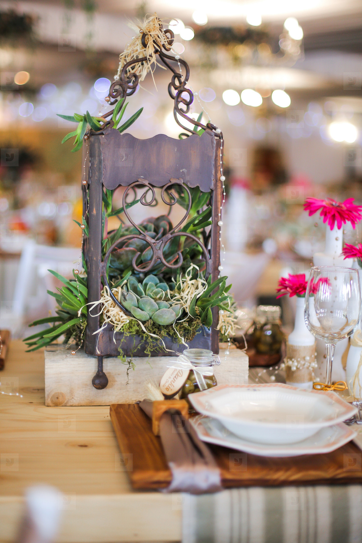 Event centrepiece and table 23