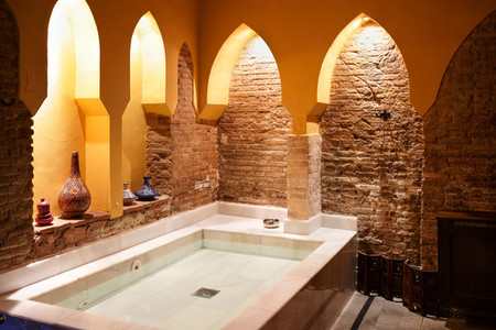 Arabic baths Hammam in Granada  Andalusia  Spain