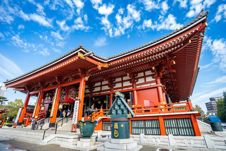 TOKYO  JAPAN   October 17  2018 Sensoji temple in Tokyo or Asak