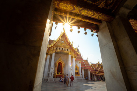 Bangkok  Thailand   February 5 Marble Temple Wat Benchamabophi