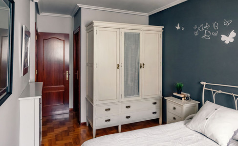 Elegant furnished double bedroom interior