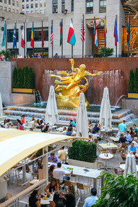 Prometheus Statue on Rockefeller Center in New York City