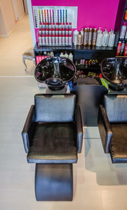 Washing head seat inside of hair and beauty salon