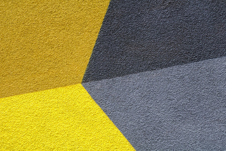 Abstract colorful composition on a wall