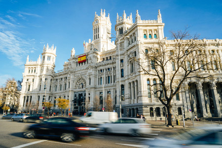 MADRID SPAIN 26TH DECEMBER 2019 Palacio de comunicaciones de Madrid current City Hall for the day