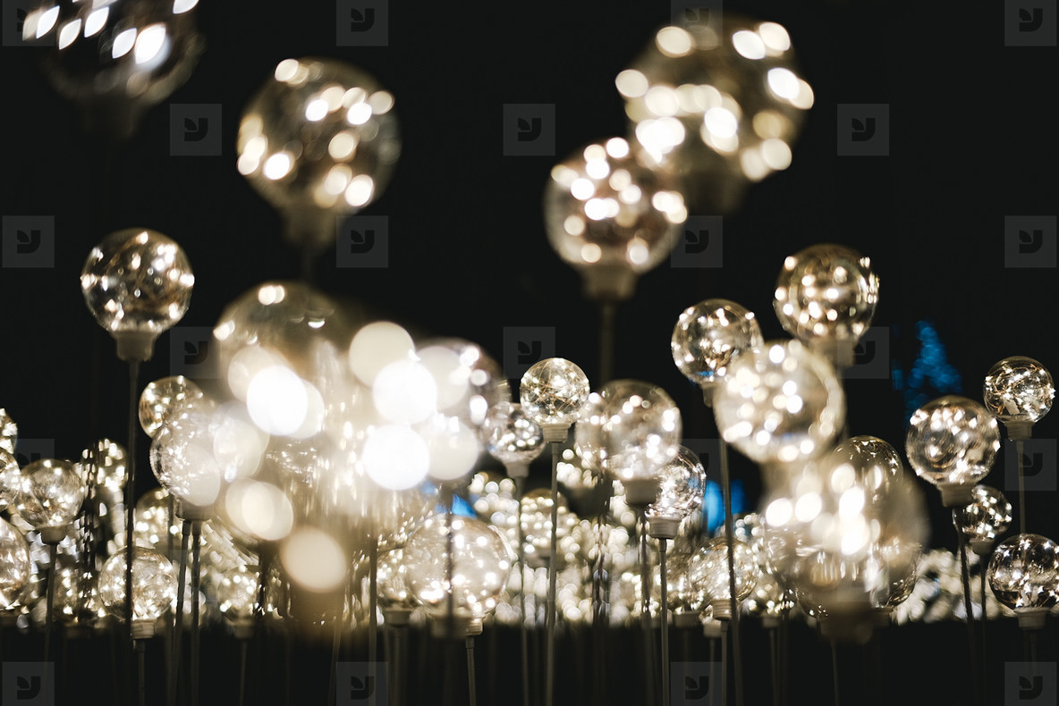 Abstract light bulbs