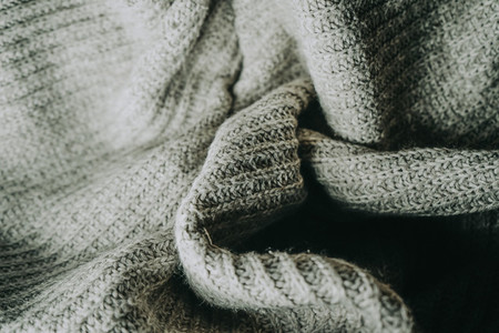 Detail of woolen warm clothes