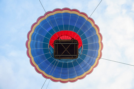 Captive balloon in Aeroestacion Festival in Guadix