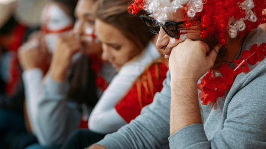 English fans upset about defeat of football team