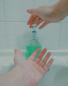 Hands and soap