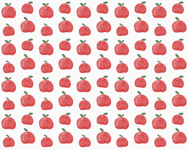 Illustration of red apples on white background