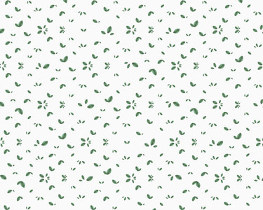 Pattern of green leaves on white background