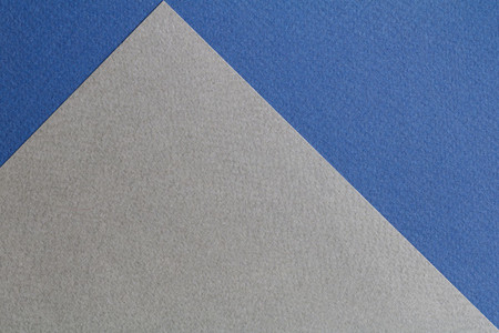 Abstract composition of blue and gray paper