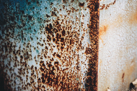 Rusty texture with cracked paint
