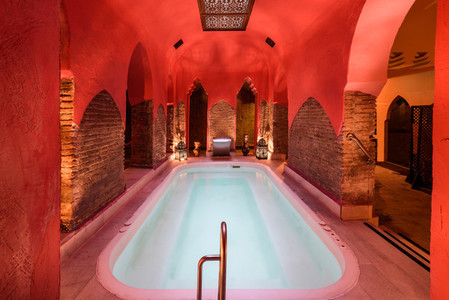 Arabic baths Hammam in Granada  Andalusia  Spain
