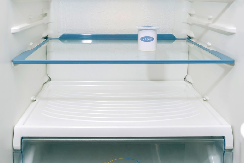 Fridge interior empty due a crisis