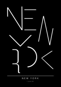 New York Typography Print