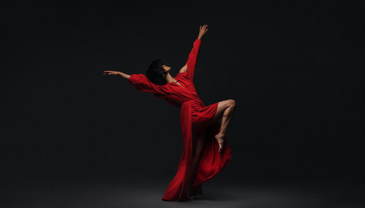 Female dancer performing contemporary dance style