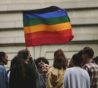 Gay pride parade and celebrations in the city