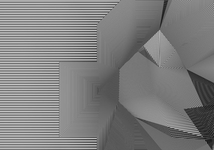 lines moving abstract pyramid