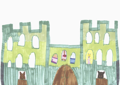 Childs drawing of castle