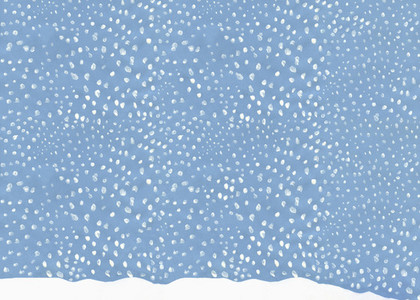 Illustration snow falling in blue sky