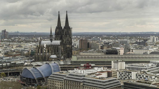 Cologne Cathedral and cityscape
