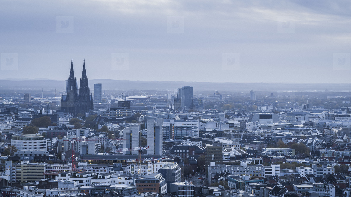Cologne Cathedral and cityscape