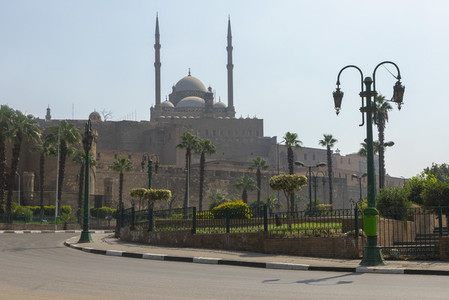 View of Mosque of Muhammad Ali on sunny day Cairo Egypt
