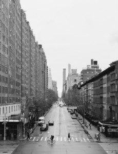 Urban buildings and city street New York USA