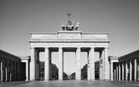 Sunny Brandenburg Gate Berlin Germany