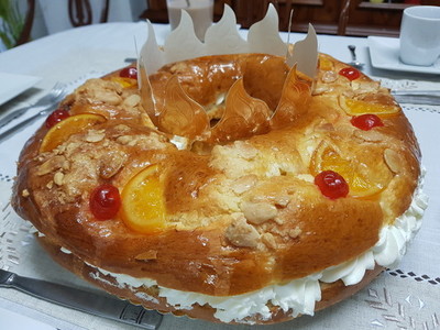 Traditional epiphany cake from the south of Spain
