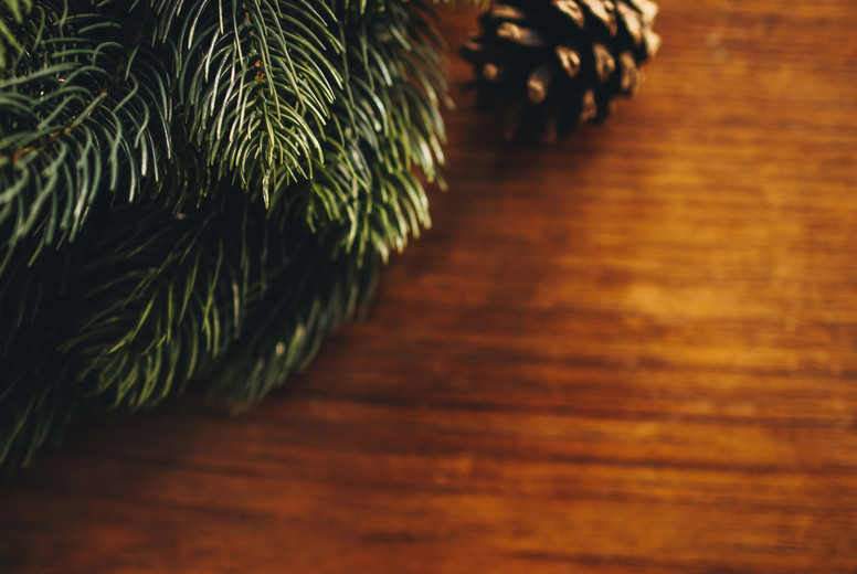 Christmas decoration on a table top