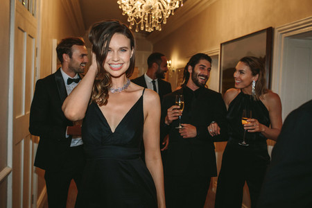Attractive woman at a gala event