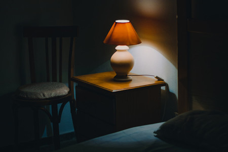 Lamp in the bedroom