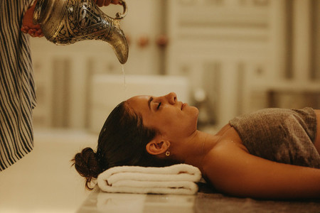 Aroma therapy at a spa