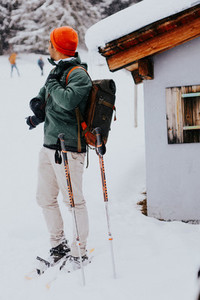 Snowshoeing  Crans Montana  Switzerland