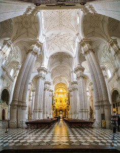 Granada  Spain  December 13th 2020  Main Cathedral interior